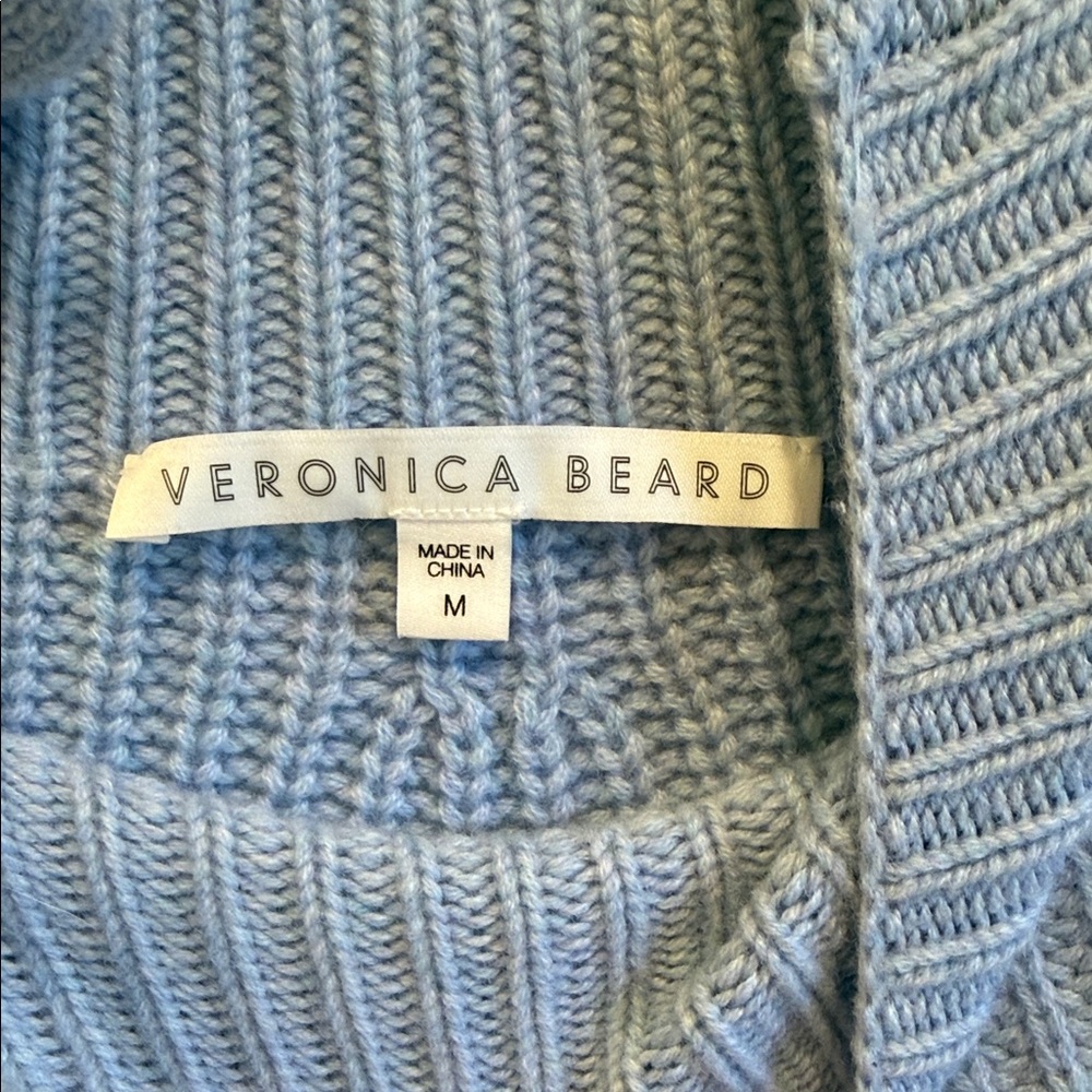 Veronica Beard Light Blue Turtleneck Sweater NWOT - Picture 2 of 9